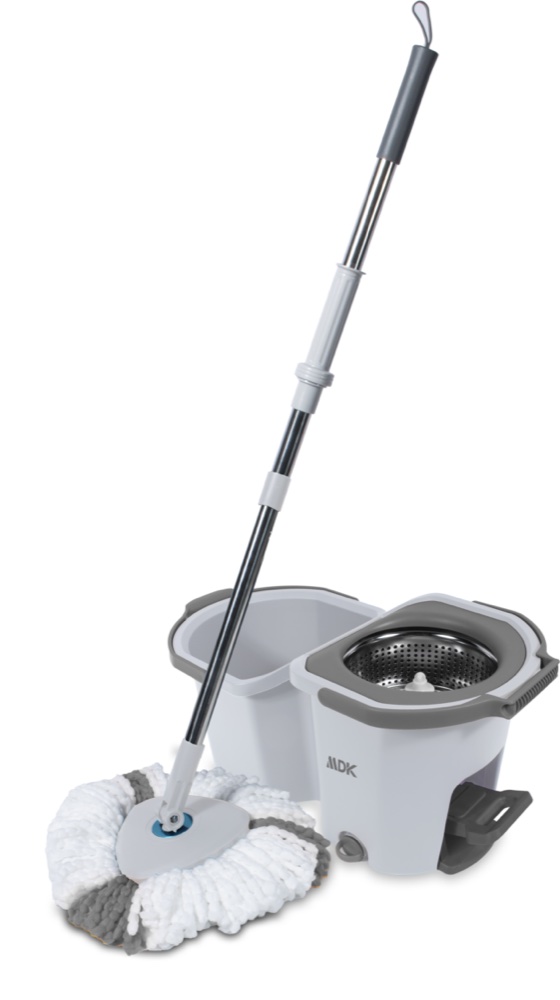 BALAI ET SEAU ESSOREUR A PEDALE EMPILABLE MDSE03-2